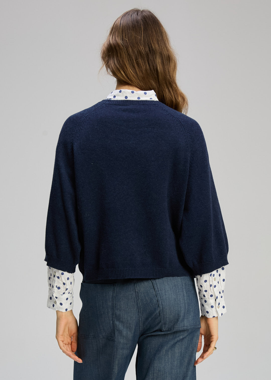 Zaket & Plover Boxy Crew Pullover - Dark Denim