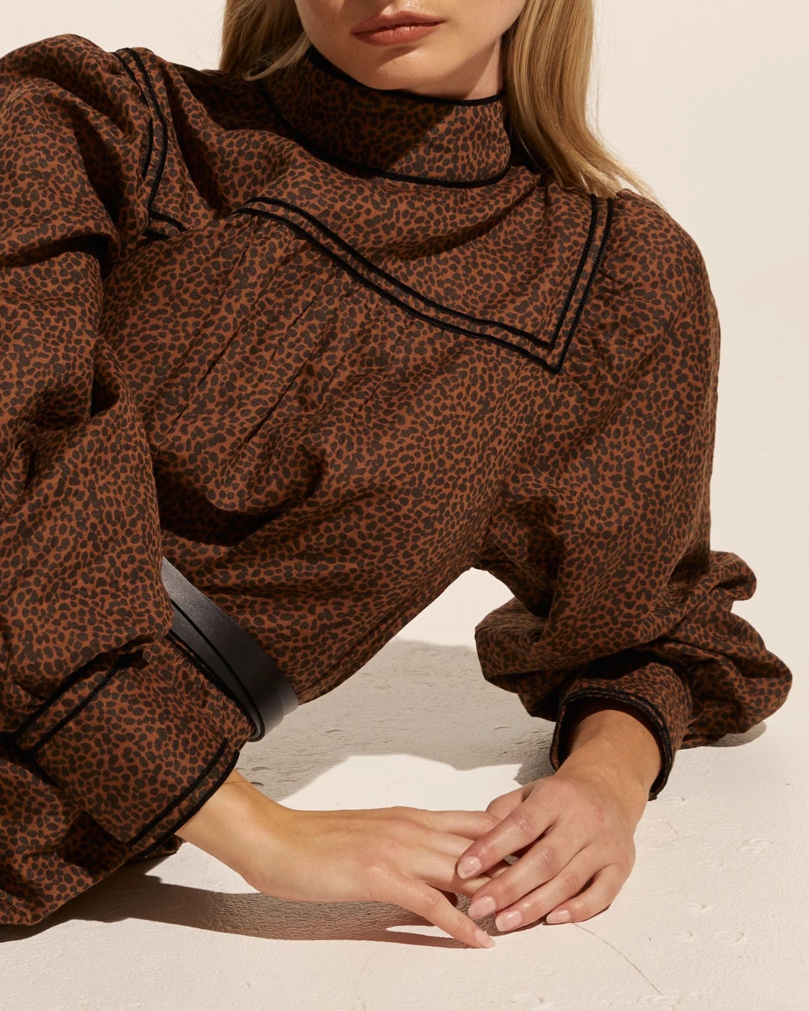 Zoe Kratzman Imprint Dress - Toast Leopard