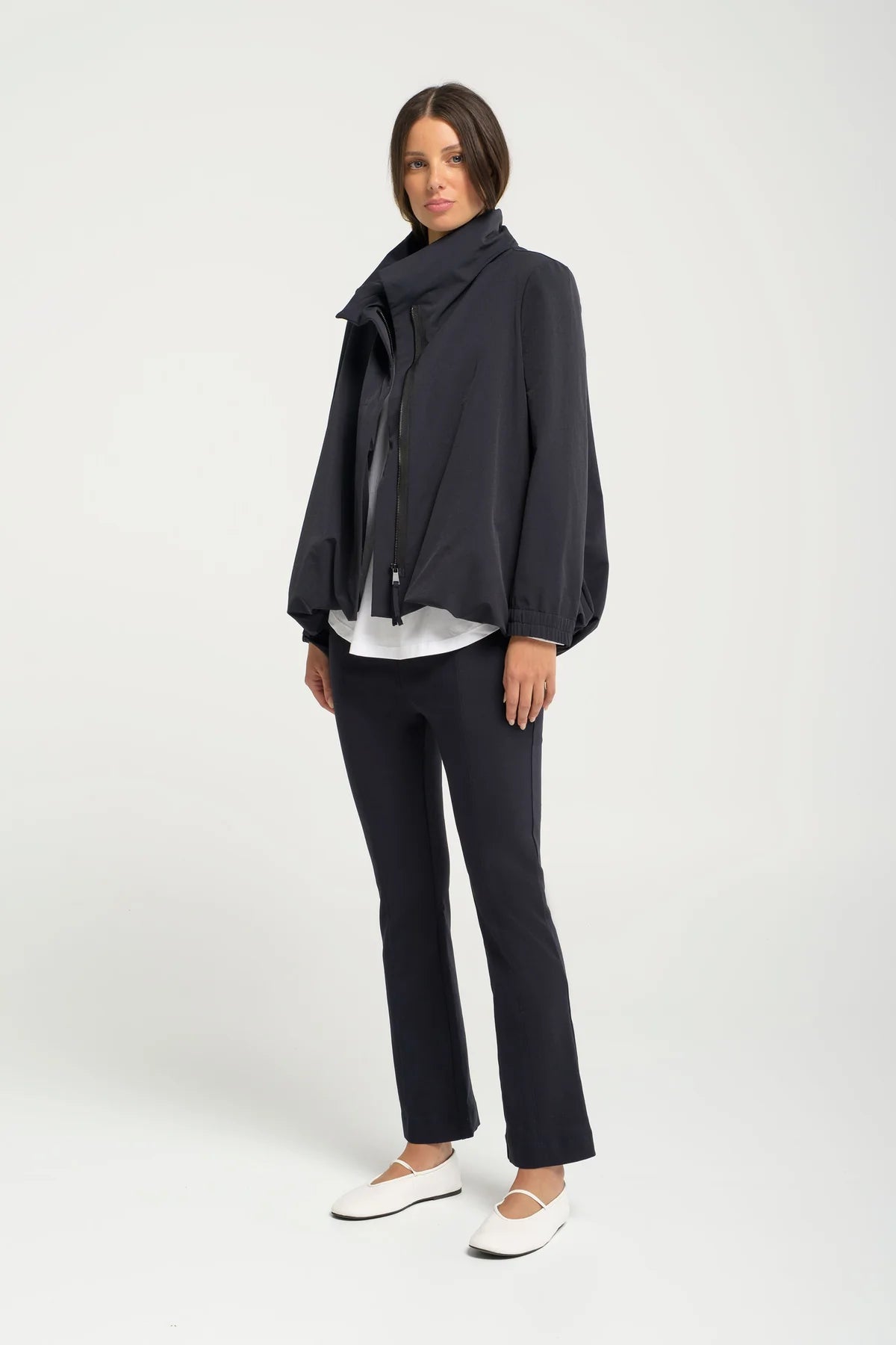 Lounge The Label Bubble Hem Jacket Stanton - Midnight