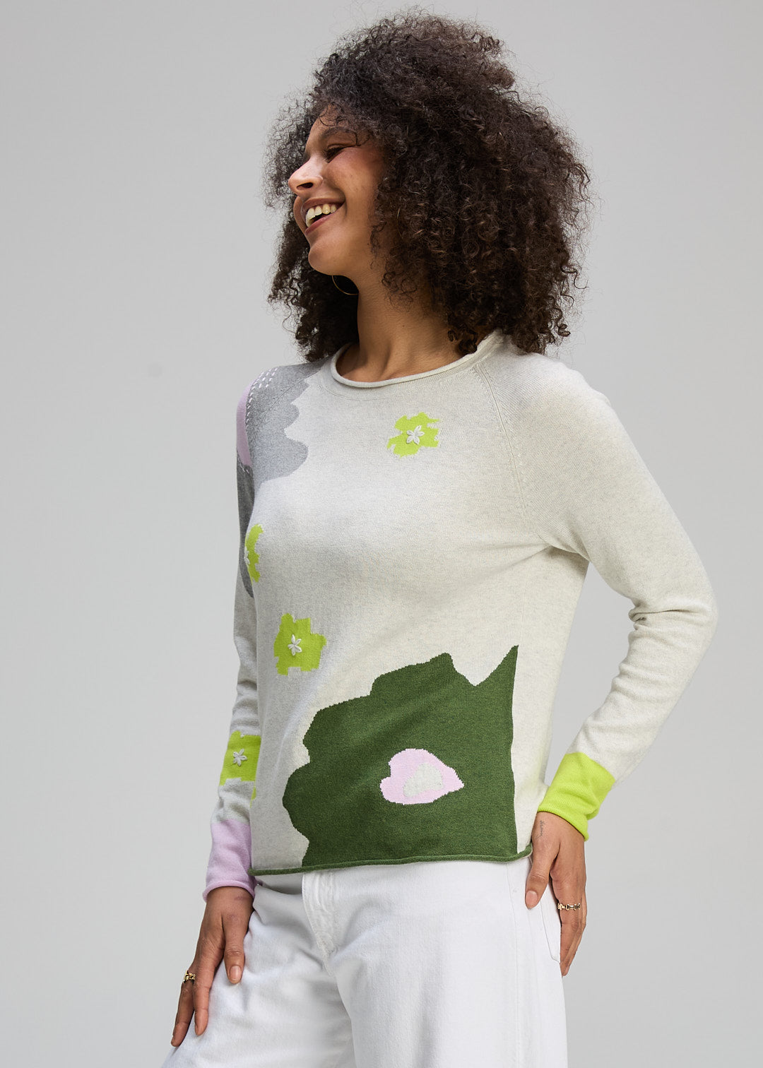 Zaket & Plover Petal Jumper - Ice