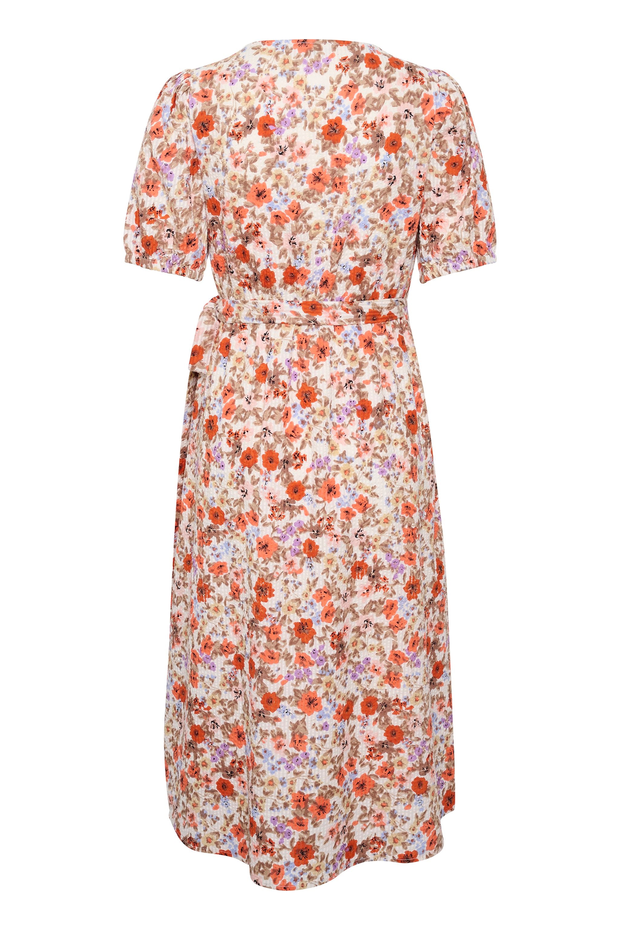 Cream Ceyda Fit & Flare Dress - Multicolour Flower