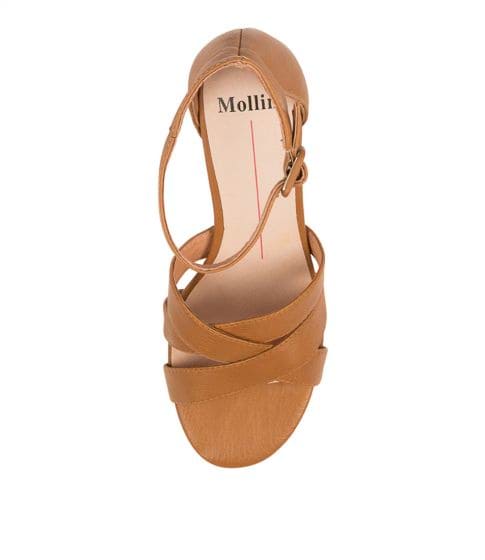 Mollini Gest Mo Natural Heel - Dark Tan