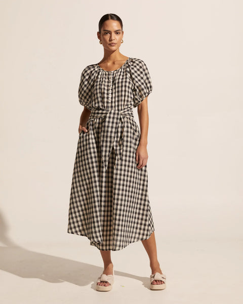 Zoe Kratzmann Motion Dress - Licorice Check – Trends Boutique Midland